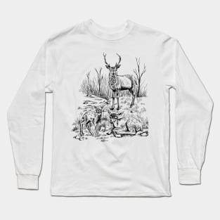 Deer family Long Sleeve T-Shirt